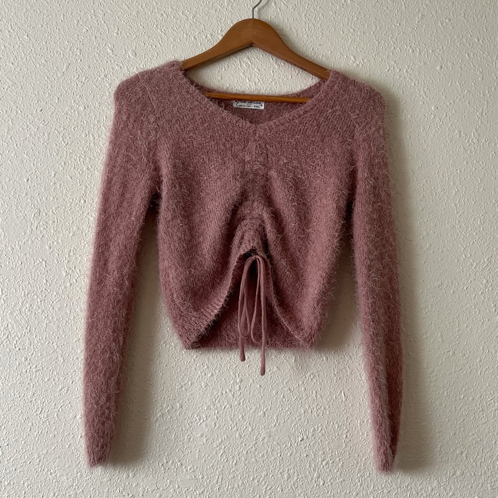 Fuzzy Pink Sweater